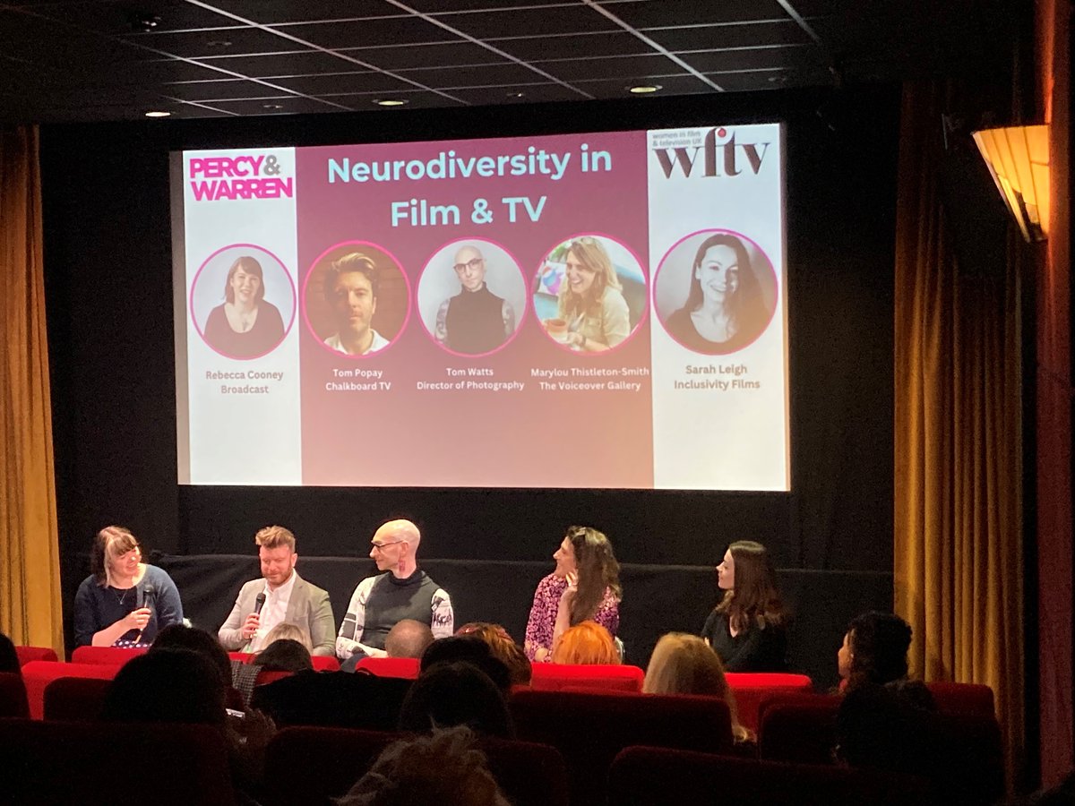 Last week we participated in a truly enlightening panel on Neurodiversity in the Film & TV Industry, organised by @PercyWarrenPR & @WFTV_UK. What a beautiful opening by Michelle Morgan from @DarePictures! Thank you @Chalkboard_TV, @TheVOGallery, @inclusivityfilm!