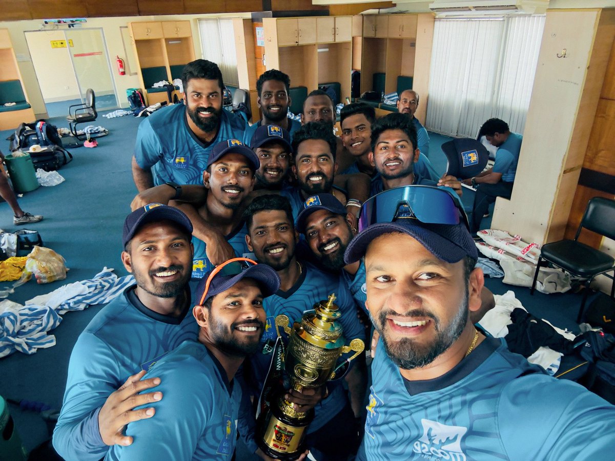 Another goal ✅

Wouldn’t have been possible without these amazing Players &amp; Special thanks to the fans for their incredible support throughout 👏🏼

#BANvSL