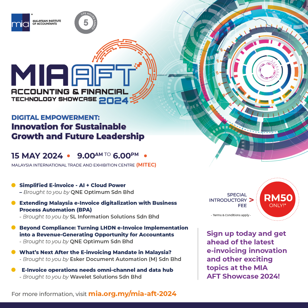 miaconnect1967's tweet photo. MIA Accounting &amp; Financial Technology Showcase 2024

To register >> https://t.co/h9OriLGDrv
To download brochure >> https://t.co/vexcVIgzbn https://t.co/dxUgVrnAFJ