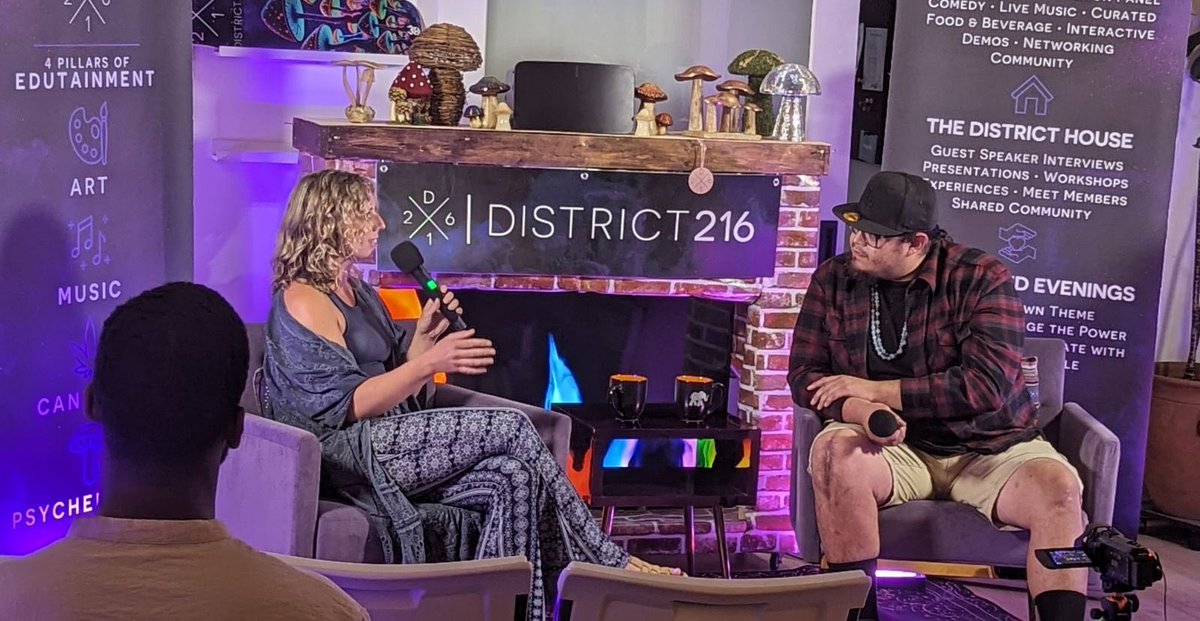 TheDistrict216's tweet image. 🌿✨ We hosted Speaker Shane Norte, an Earth Based Practitioner &amp;amp; Spiritual Mycologist. He shared “Church of the People for Creator and Mother Earth / Wamkish Expressions”. His dedication to reconnecting individuals with nature is inspiring.✨ #NativeWisdom #EarthBasedPractices