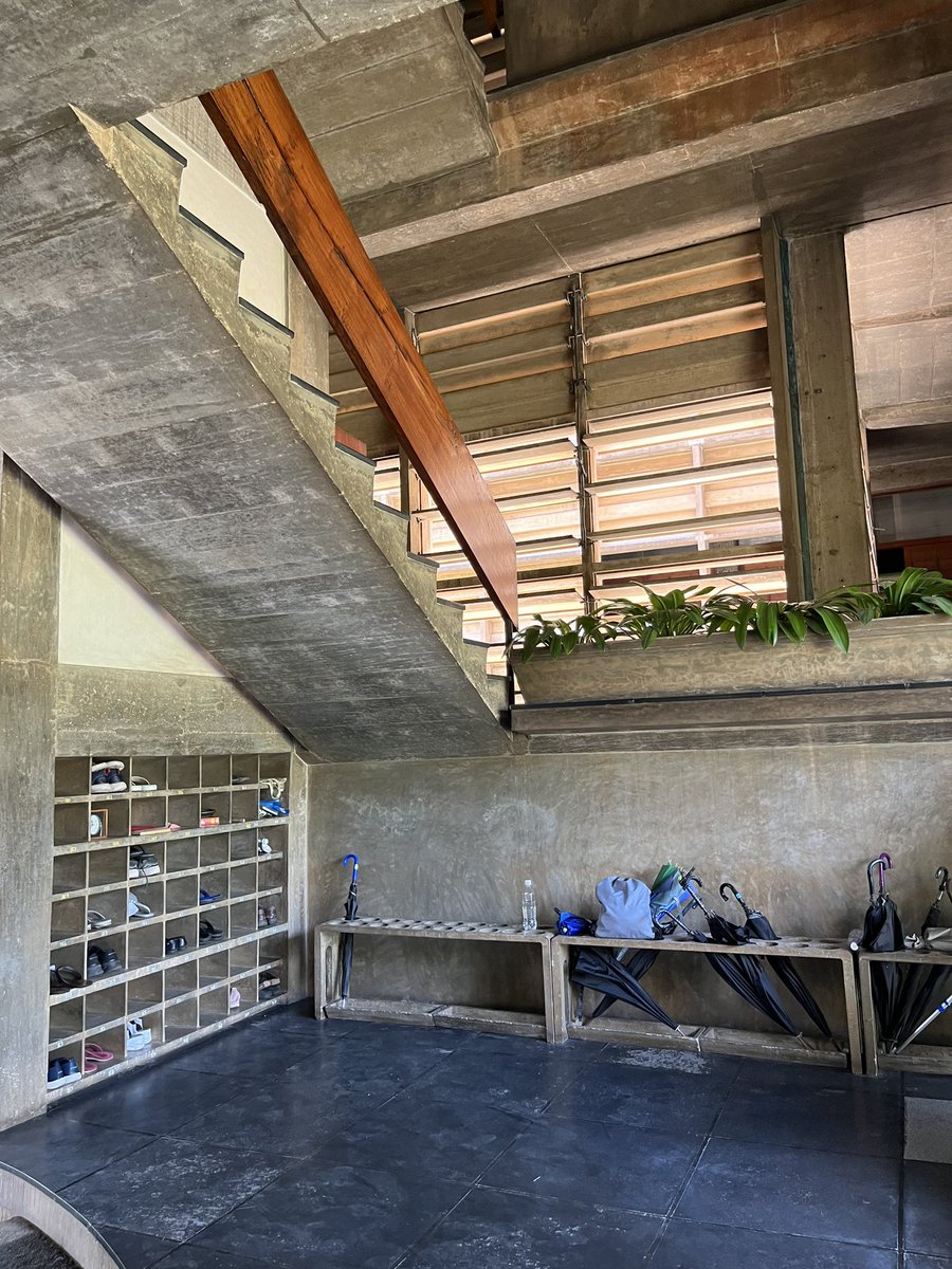 A flying visit to the wonderful, meditative Golconde in Puducherry (1937-45), a dormitory for the nearby ashram. Designed by Antonin Raymond & George Nakashima, it’s India’s first modernist, reinforced concrete building - predating better known examples in Chandigarh & Ahmedabad.