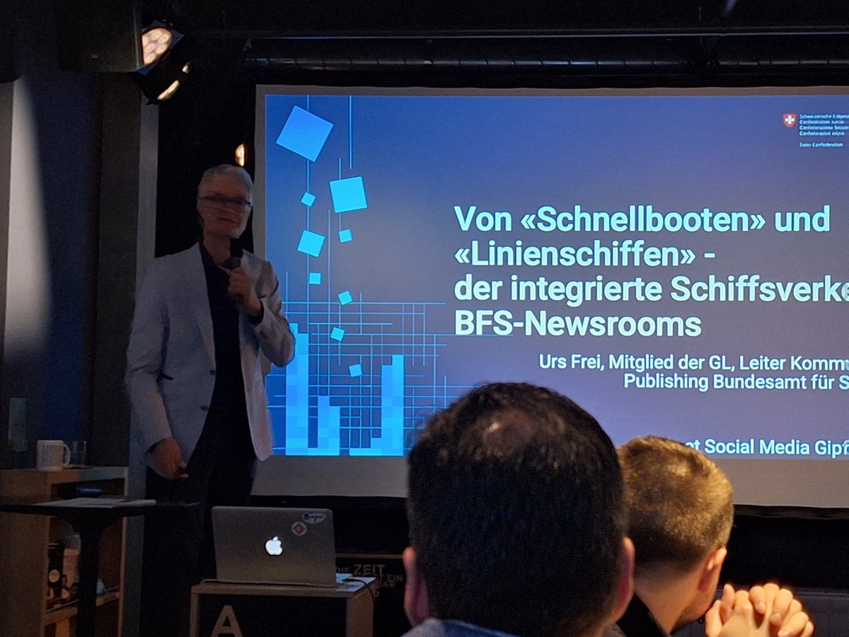 Es freut,  den Urs Frei am #smgbe #smgzh zu haben zu #newsroom. Mit ihm und Beat Römer haben wir schon vor  über einer Dekade diese Denke bei einem grossen Industriekonzern in SH 🙂👍 angestossen. Spannend, was er  über das eindrückliche <a href="/bfs/">bfs</a> erzählt. Details bald im <a href="/bernetblog/">bernetblog</a>.