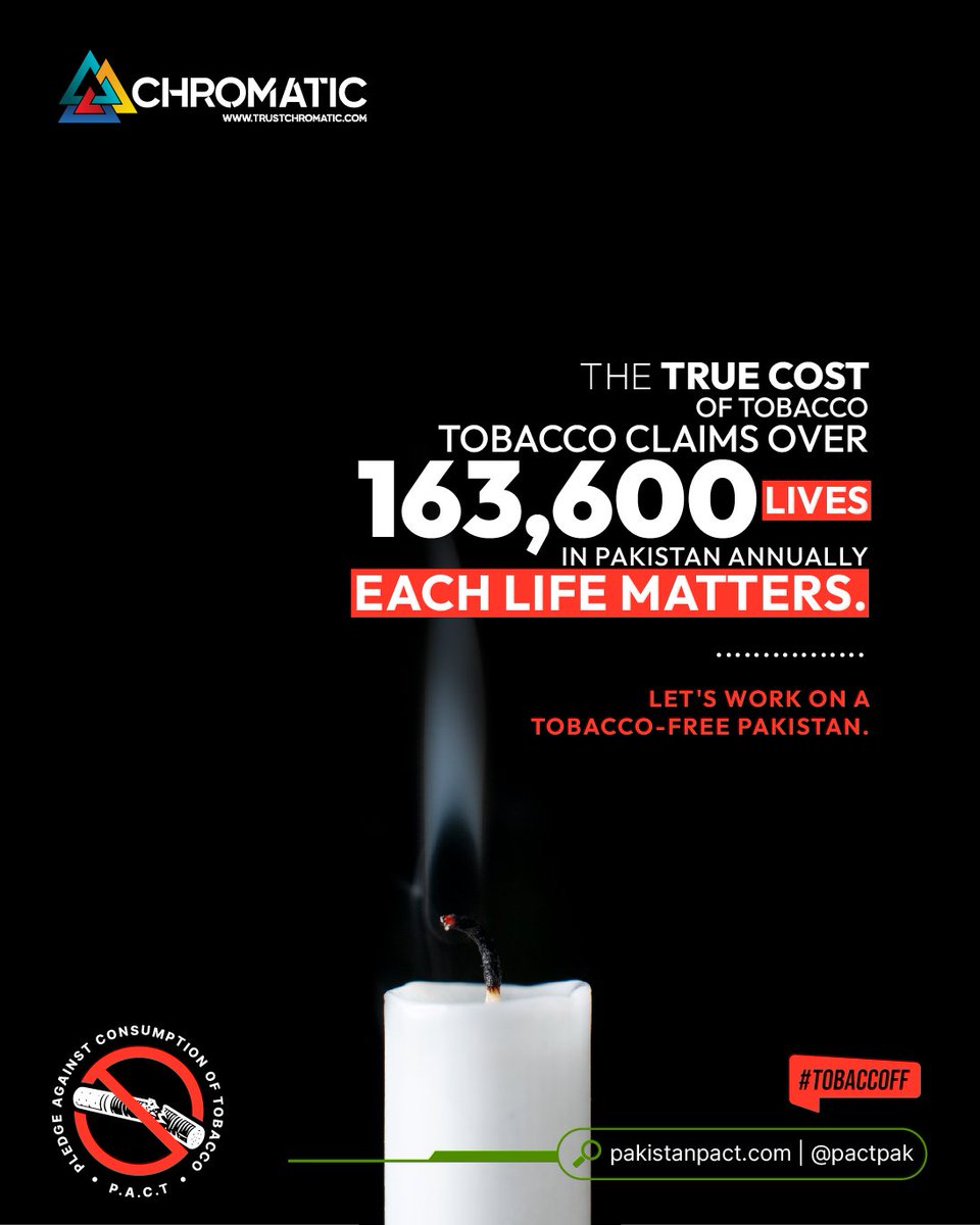 PACTPak's tweet photo. Every life lost is a tragedy. Let's take a stand against tobacco and save lives. Together, we can build a tobacco-free Pakistan where every life matters.
#IncreaseTobaccoTax https://t.co/uvQrPy1Nmj