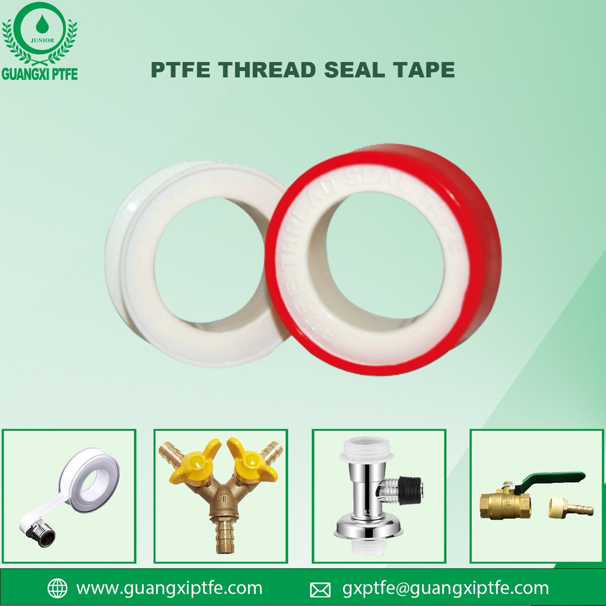 guangxiptfe's tweet photo. PTFE thread seal tape is a type of sealing tape commonly used in plumbing and other applications where a watertight or airtight seal is necessary.

🌐 https://t.co/FfH78N7QTj
📧 gxptfe@guangxiptfe.com

#ptfetape #ptfethreadsealtape #sealanttape #pipeinsulation #pipefittings https://t.co/y5EOPc9r20