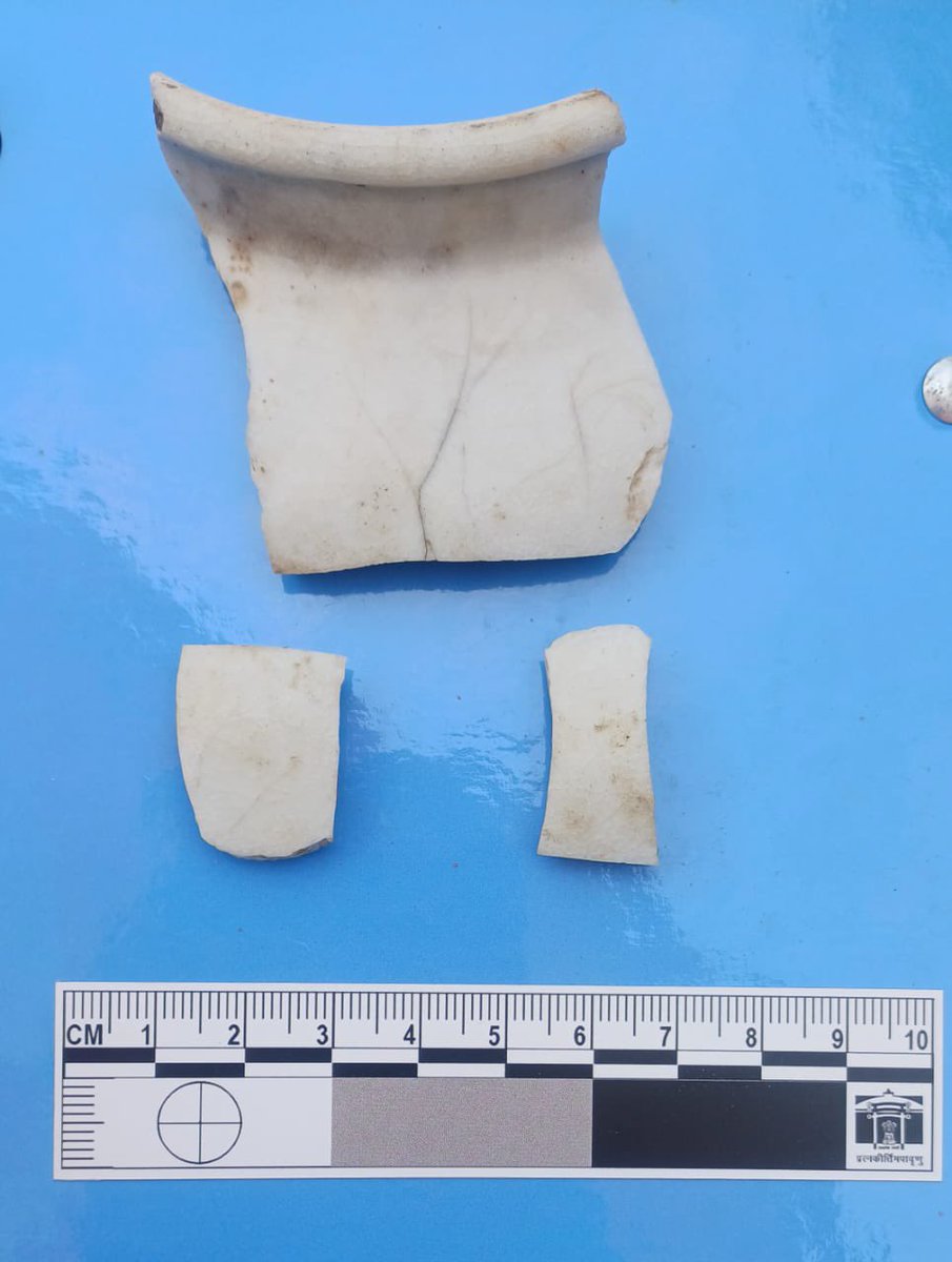 Pottery belonging to Tang dynasty of China, celadon, porcelain, glaze ware of Vietnam, Burma and also Arabian countries have been excavated from Barabati Fort site at #Cuttack by @ASIGoI. This establishes strong maritime links of Odisha with South East and West Asian countries.