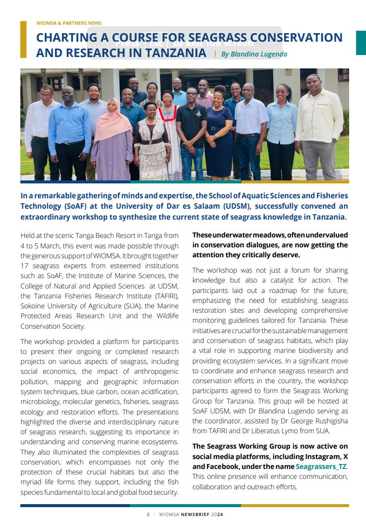 Tanzania Seagrassers tweet media