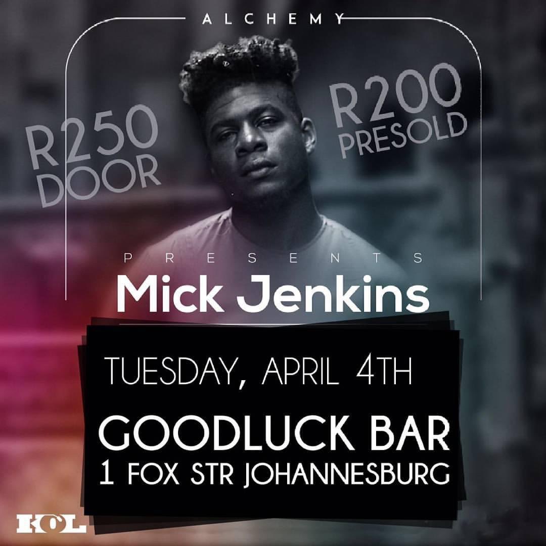 This day,7 years ago my team and I brought down Mick Jenkins , we had no idea what his reach was in SA and had a show at the tennis club,the turn out was overwhelming we had to convince ticket holders to give up their tickets in exchange for 2 at a second show. Mara we have lived