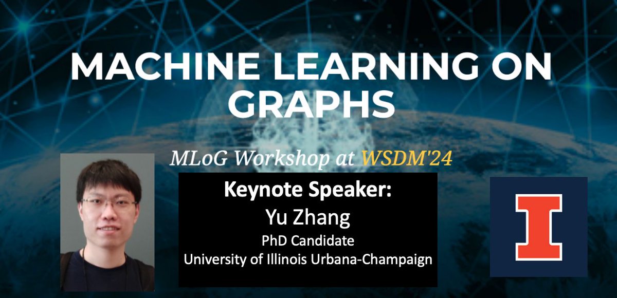 Thanks again to our keynote speaker Yu Zhang (<a href="/yuz9yuz/">Yu Zhang</a>) for their excellent talk "Graph-Enhanced Scientific Text Mining"! 

#MLoG2024 #WSDM2024
