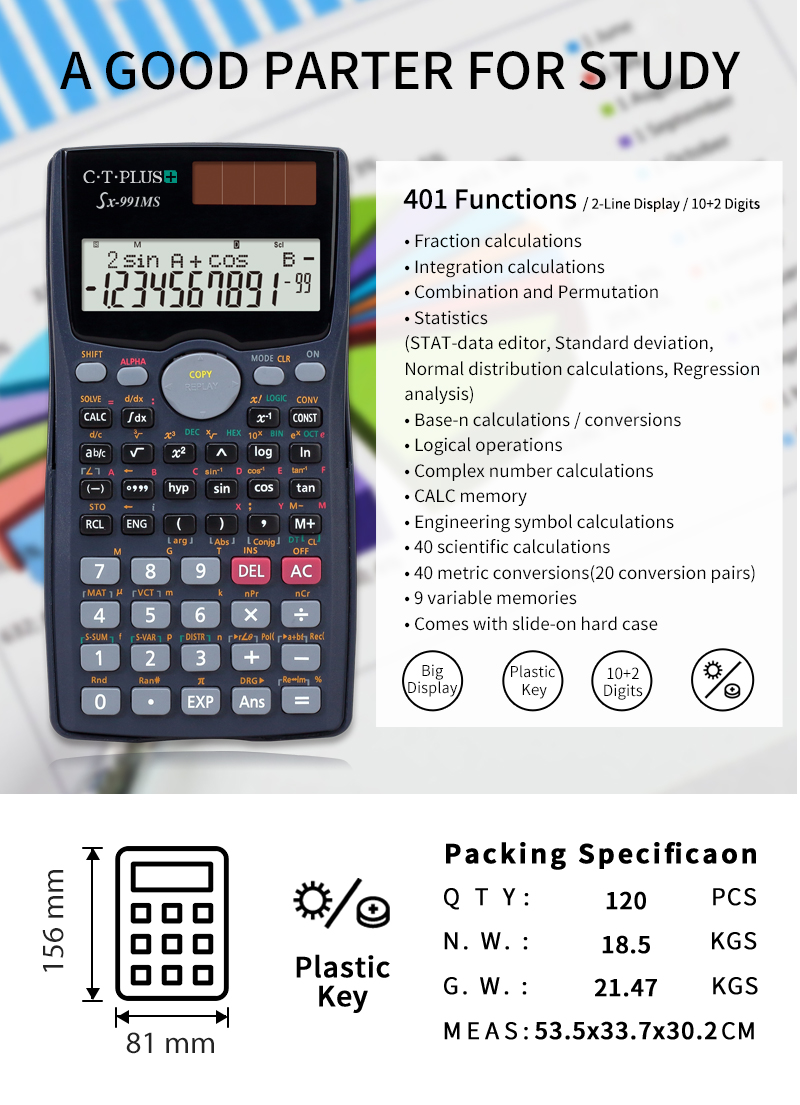 osalo2006's tweet image. OSALO High-Quality Calculators
SX-991MS, SX-100MS, only 1.19 $ each
#calculator #stationery #mathcalculator #Students #osalo #factory #manufacturer