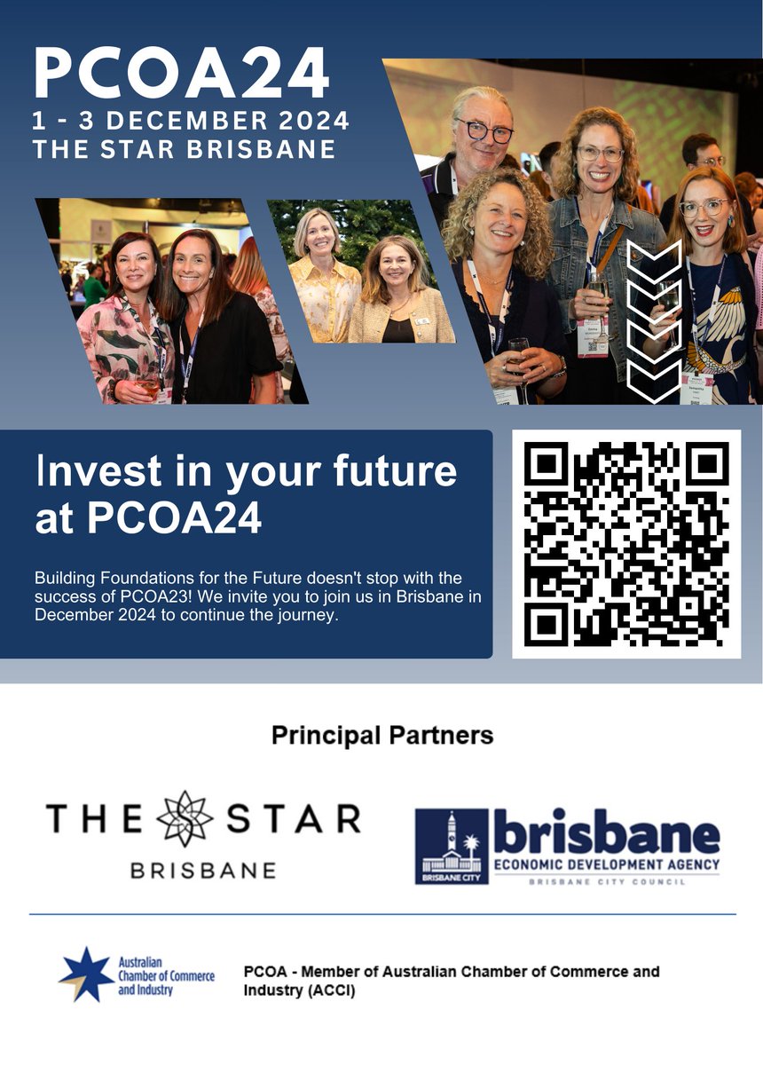 pcoasn's tweet photo. Do you work in the #eventsindustry? Invest in your future at PCOA24! Register early and save! We invite you to join us in Brisbane in December to continue the journey. Great member rates available from $699! https://t.co/bSb1JIkFey https://t.co/GJkupqcfM4