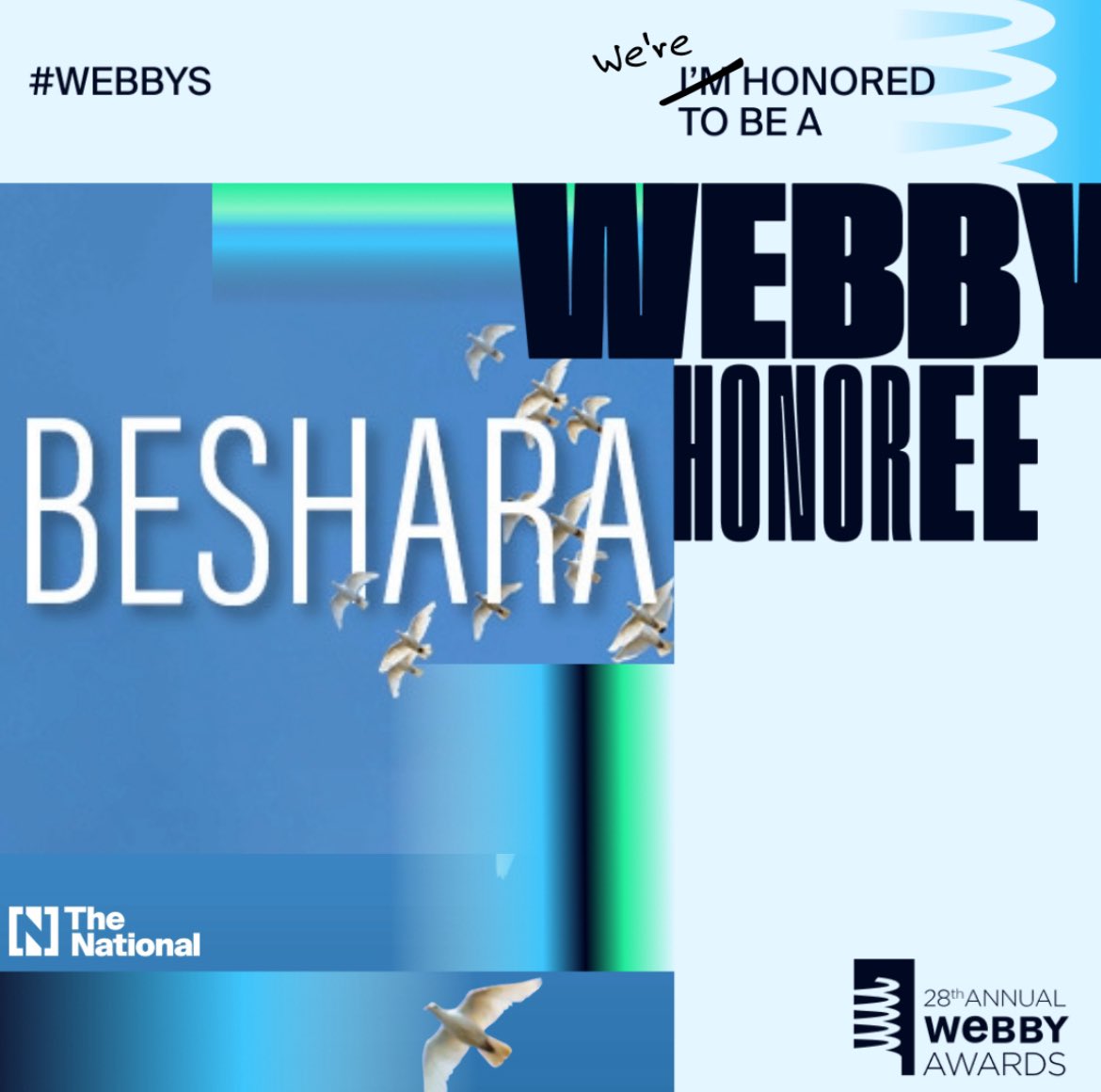 NicMLeech's tweet photo. Wow! Our Beshara newsletter was named an honoree at @TheWebbyAwards 

It’s an utter delight to write and the result of the hard work and genius of @Taylorheyman @Louiseontwitr among others (hence the fix below!) #dreamteam 

🔗 https://t.co/bGwNmR8Ljz

#Webbys https://t.co/aEu8YRODol