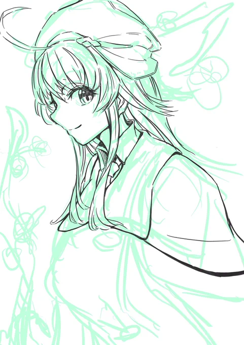 スーパー可愛すぎる、午後も仕事に戻らず描いてたい 