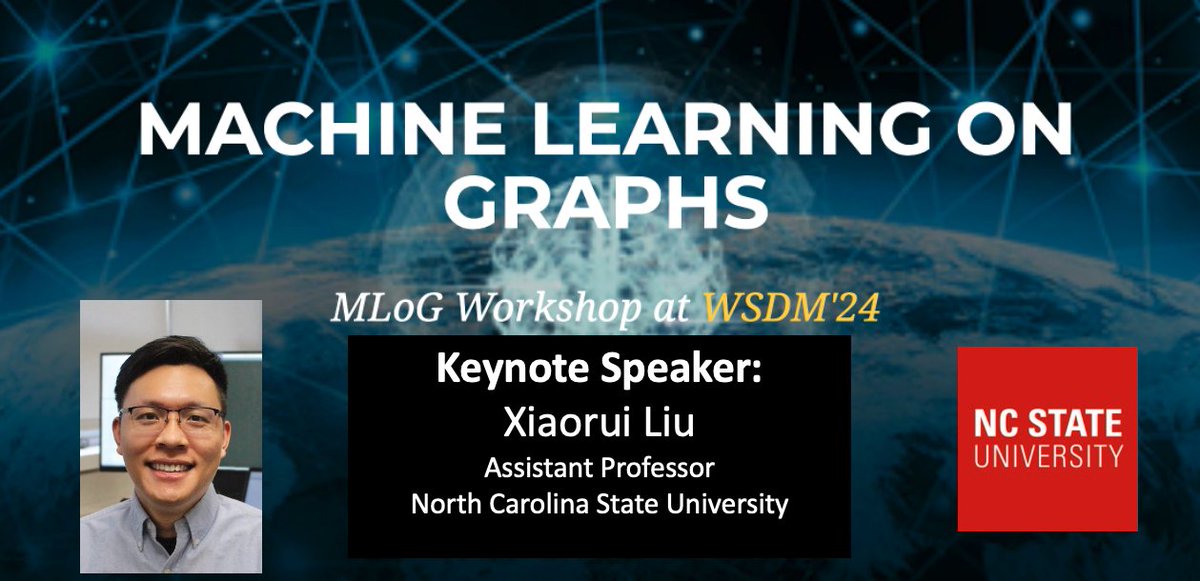 Thanks again to our keynote speaker Xiaorui Liu (<a href="/liu_xiaorui/">Xiaorui Liu</a>) for their excellent talk "Large-Scale Graph Deep Learning without Pain"

#MLoG2024 #WSDM2024