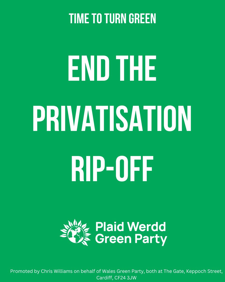 Greens want to bring our public services back into public ownership, including public transport, energy, water and the Royal Mail. Agree? It's time to turn Green join.greenparty.org.uk