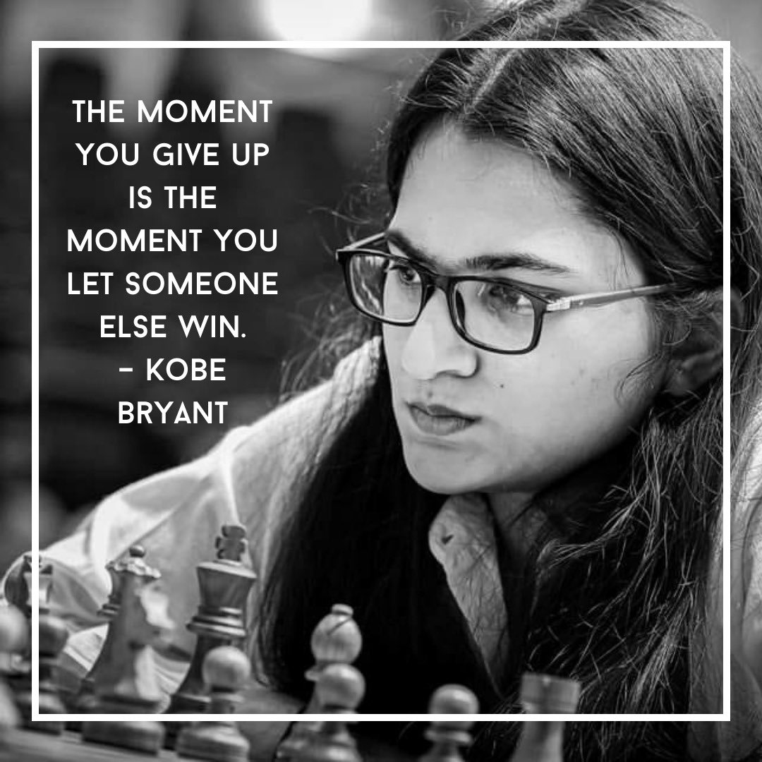 Sending out motivation on a bright Wednesday morning! 🌼

#chess #chesscom #chessgame #VantikaAgrawal #sport #chessplayer #chessmaster #instagram #theonechess #motivationalquotes #inspiration #governmentofindia #India #uttarpradesh @PravahaNGO @mgd1_esports @AAI_Official