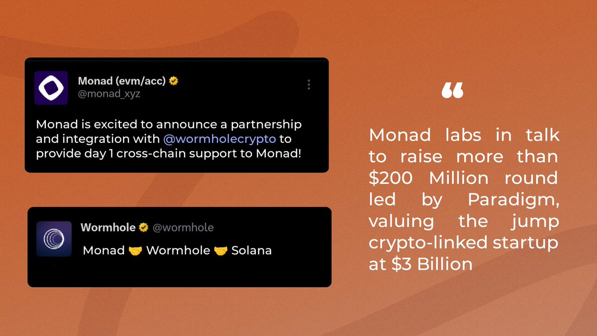 So $MONAD in 'partnership' with $W is one of the very literal 'next big things.' Keep this in mind, I'll explain it to you, stay with me. So yeah finally, after a month of anticipation and suspension, the date has been announced. And $W will become redeemable at 11 AM UTC on…