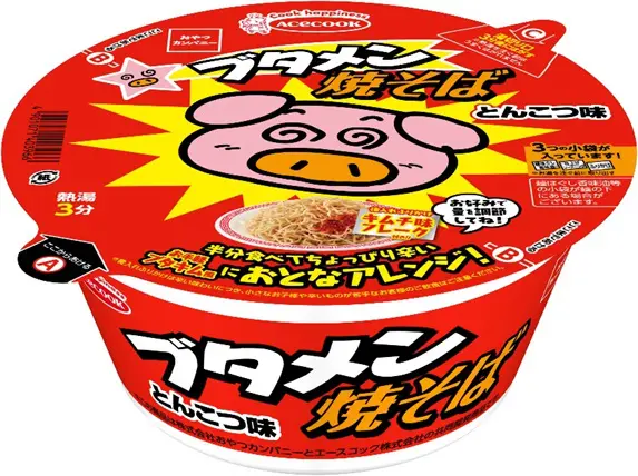 otakumatch's tweet photo. キニナル

■大人向けのブタメンカップ焼そば登場　「ブタメン焼そば おとなアレンジ キムチ味フレーク付き」発売
（記事直行→https://t.co/QivGFtGhxJ／↓↓試し読み↓↓）

エースコックから、おやつカンパニーとコラボして開発した「ブタメン焼そば おとなアレンジ キムチ味フレーク付き」が登場。

メーカー希望小売価格は税込295円で、4月29日より発売されます。

▼つづき▼（記事ページに移動します）
https://t.co/QivGFtGhxJ

=͟͟͞͞(  ˙-˙  )ｻ 
最後に宣伝です。このアカウント（@otakumatch）のフォローをお願いします！！
[壁])≡ｻｯ!!