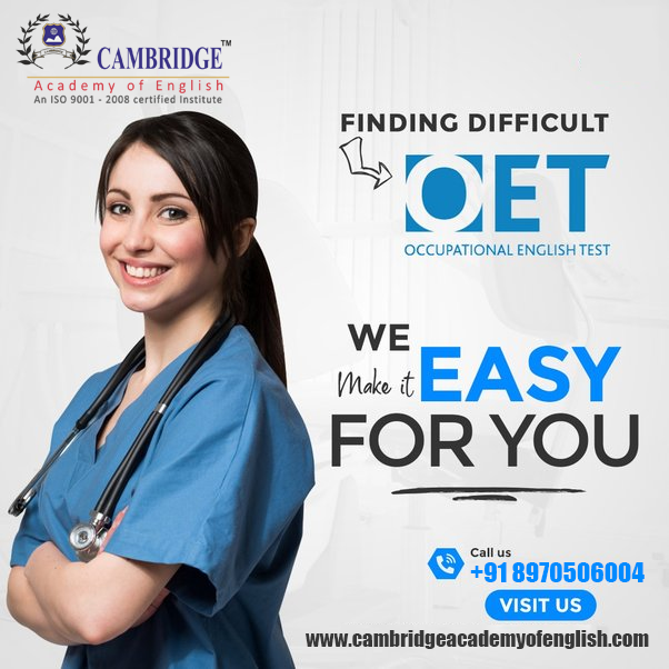 Unlock your healthcare career aspirations with Cambridge Academy of English in Bangalore. We specialize in offering OET training classes, tailored to meet the needs of aspiring healthcare professionals. 
Enroll today!
cambridgeacademyofenglish.com

#cambridgeacademy #oet #bangalore