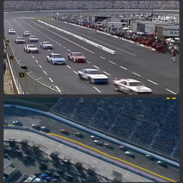 MercyOnTheGear's tweet photo. Nascar should bring back the "fourth" lane at Martinsville. 

That's all https://t.co/y4wHY0BEHc
