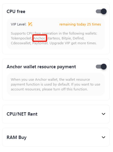 Added support for the CPU-free function of Anchor wallet.🥳🥳🥳

defibox.io

#wallet #Crypto #BTC #EOS $BOX #RAM 
<a href="/greymass/">Greymass</a>
