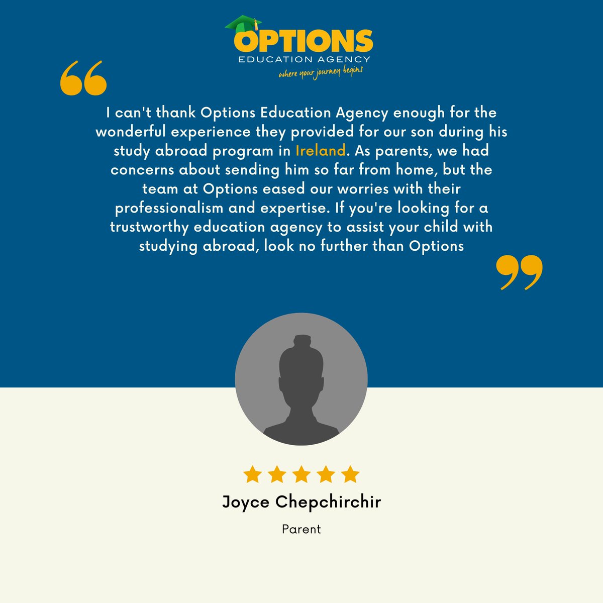 Join the success story at Options Education Agency! Hear from our happy students and parents and become part of our thriving community. #successstartshere 0724 333 222 #studyabroad