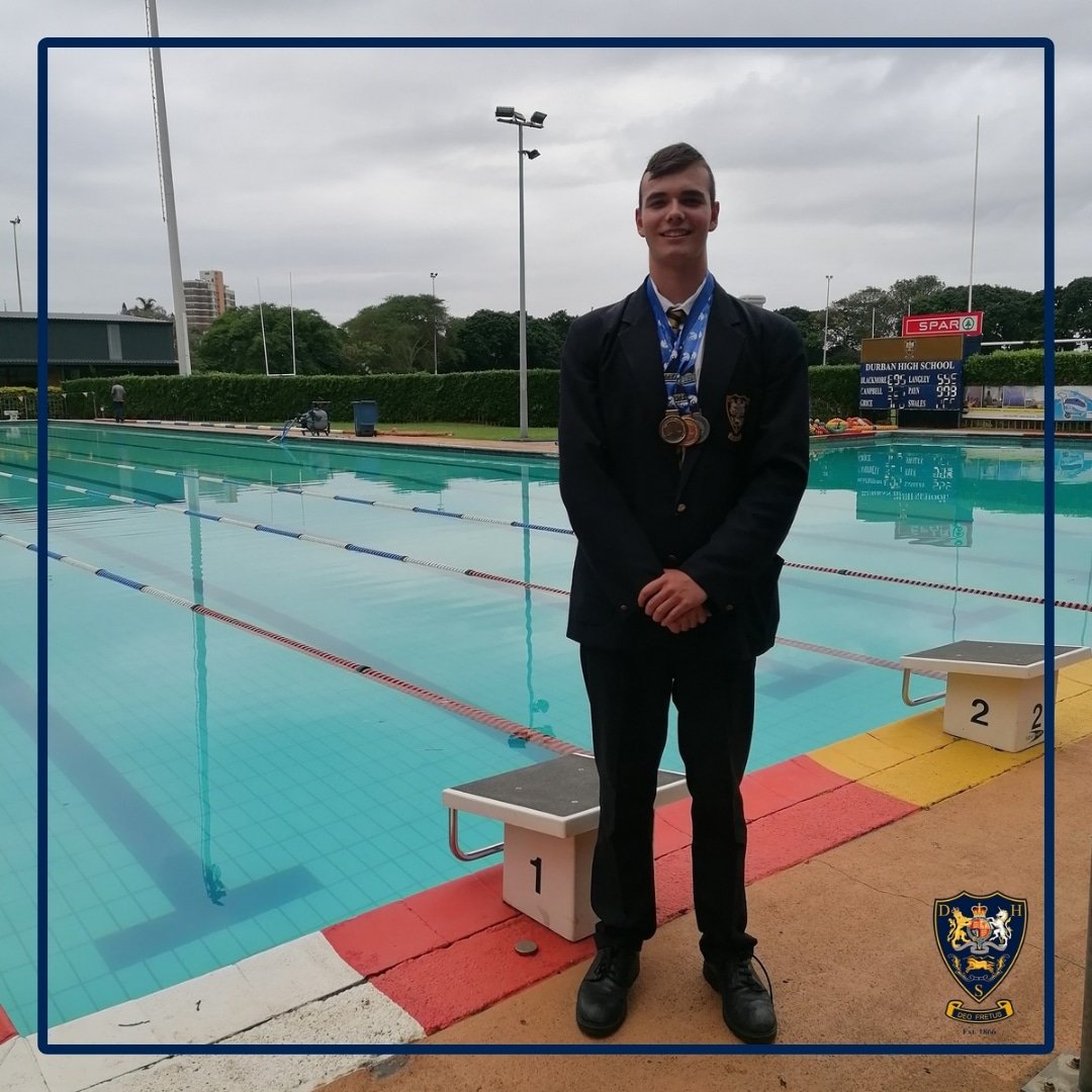 Returning to School today after the holidays, we welcome the most fantastic news with regards to one of our Swimmers! Tristan recently took part in the South African National Juniors at Kingspark where he won 1 Silver medal and 2 Gold medals! facebook.com/share/p/CPUgnX… #DHS