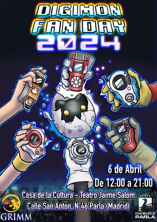 Juventud_Parla's tweet photo. Digimon Fan Day, exposiciones, Mercadillo vecinal, teatro, liga escolar de artes marciales...¡Echa un vistazo a todo lo que te espera este finde en #Parla!
+ Info de fechas y horarios en este enlace:
🧐👇https://t.co/DS1IHSS7rz
#FindeEnParla #ParlaEsCultura https://t.co/GQnUyGvn5Z