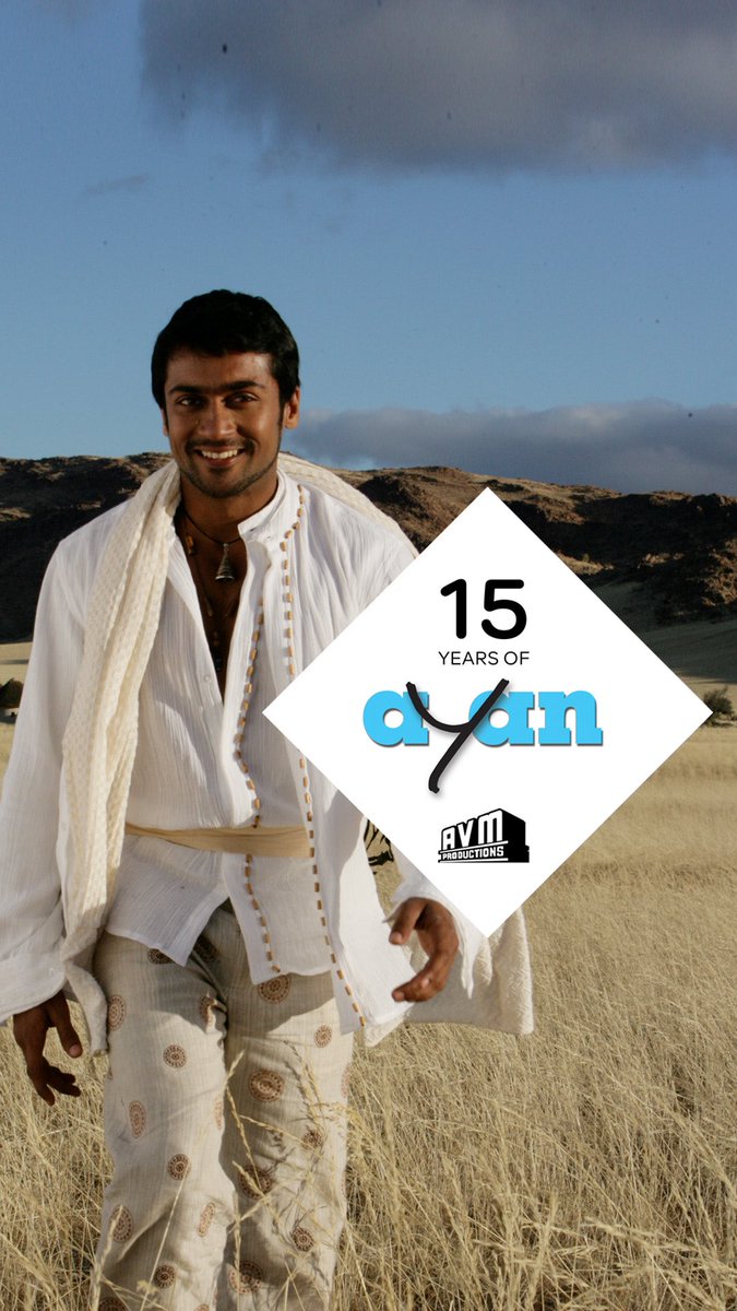 NandhakumarAru6's tweet photo. 15 years of #Ayan - a film that was a perfect blend of thrills, laughs, and favourite moments.🔥

@avmproductions @Suriya_offl @tamannaahspeaks @Jharrisjayaraj #KVAnand #Ayan #15YearsOfAyan https://t.co/vPoJU5tkCh