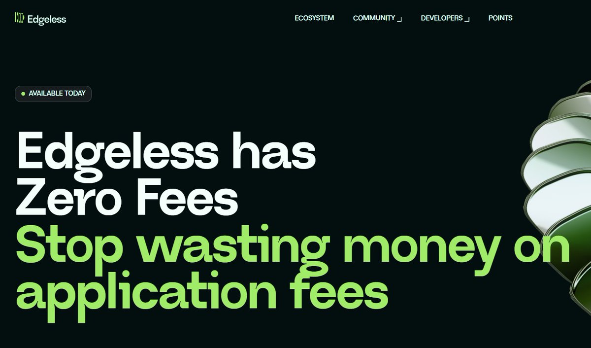 privateloungec's tweet photo. Edgeless (Blockchain Service):
@EdgelessNetwork 

Edgeless is the crypto ecosystem without application layer fees.  Edgeless is built as an L2 powered by Arbitrum Nitro.

Token Sale SOON

https://t.co/s0jbHtudDx https://t.co/HiqgEmN4uP