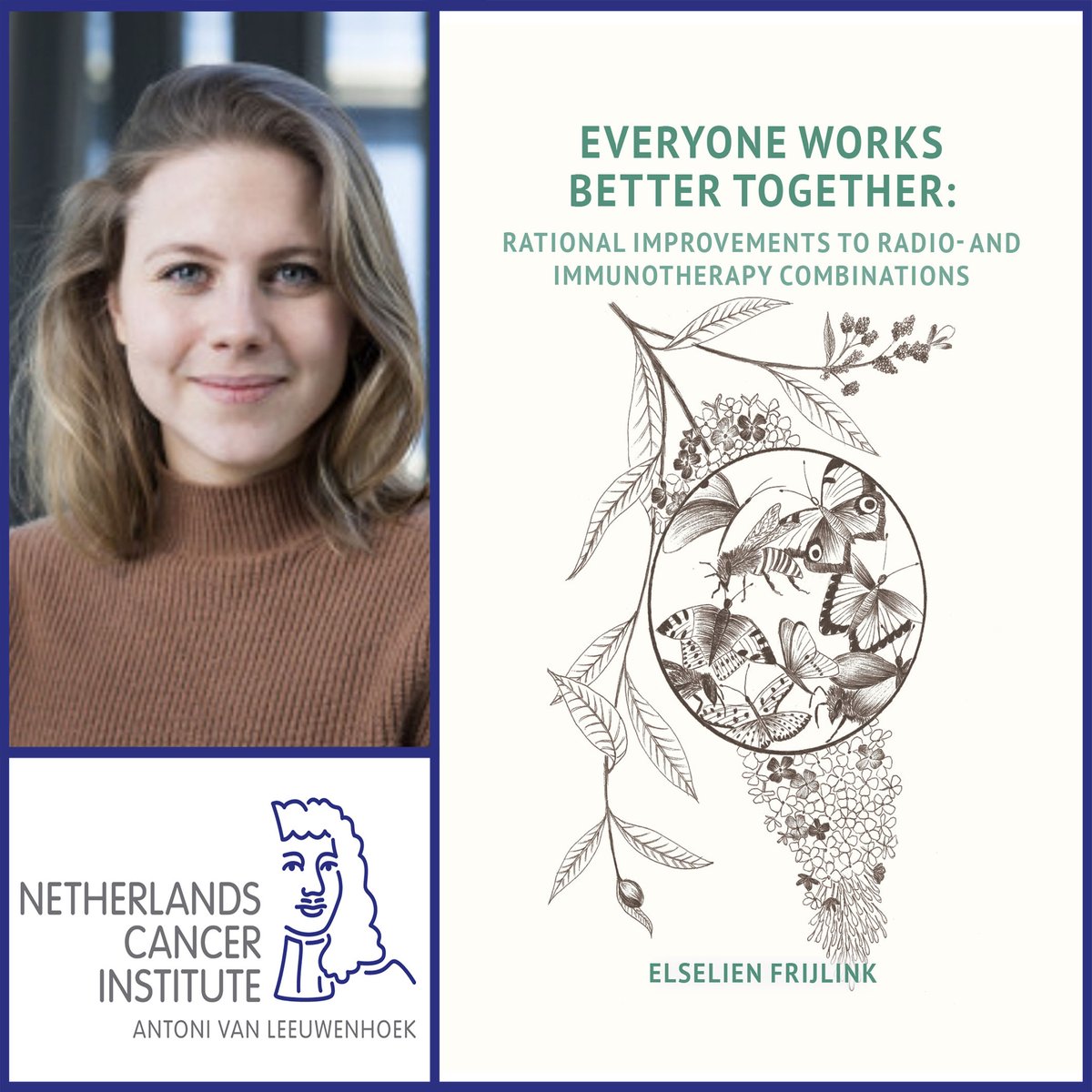 'In theory, cancer treatment could be greatly improved by combining radiotherapy with immunotherapy. In reality, however, we see that this combination does not work well for all patients. Elselien defends her thesis on April 4 ➡️ bit.ly/3vtPk5J