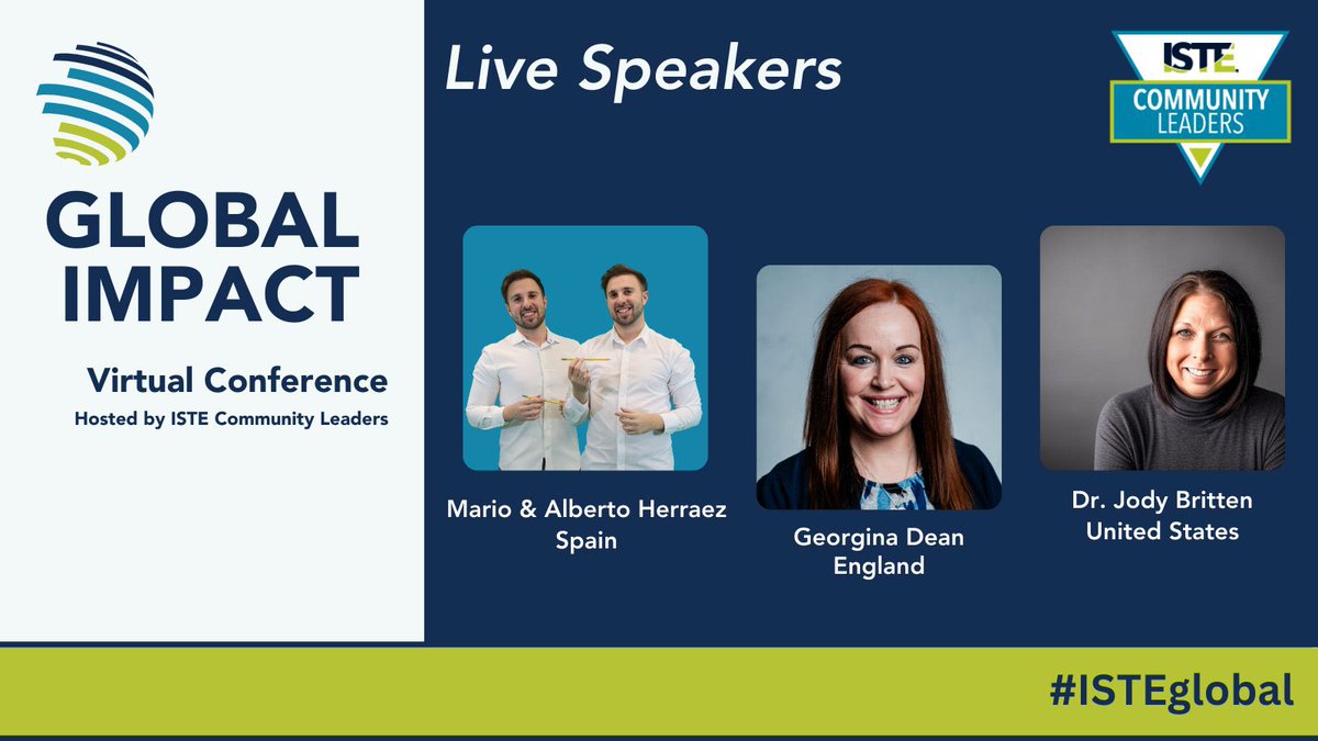 @DeputyGrocott Morning #FFBWednesday #PLN! 🙋🏼‍♀️ 🆔 BIO in-post below 🎤 Excited to be featured #ISTEglobal #speaker this month, join us ➡️ bit.ly/Global-Impact-… 📢 Also, I’ve got a BIG announcement later this month, so turn on the 🔔! 🤩 🌏 Tagging @eslweb @DrCSJones @KarlyMoura @Rdene915…