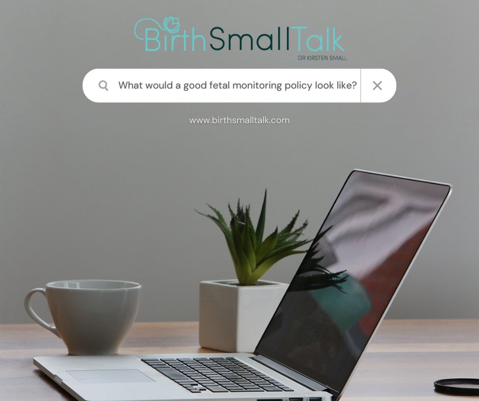 How do you know if your local maternity hospitals' fetal monitoring guideline is a good guideline? This week's blog post covers the five things to look for. birthsmalltalk.com/2024/04/03/wha…
