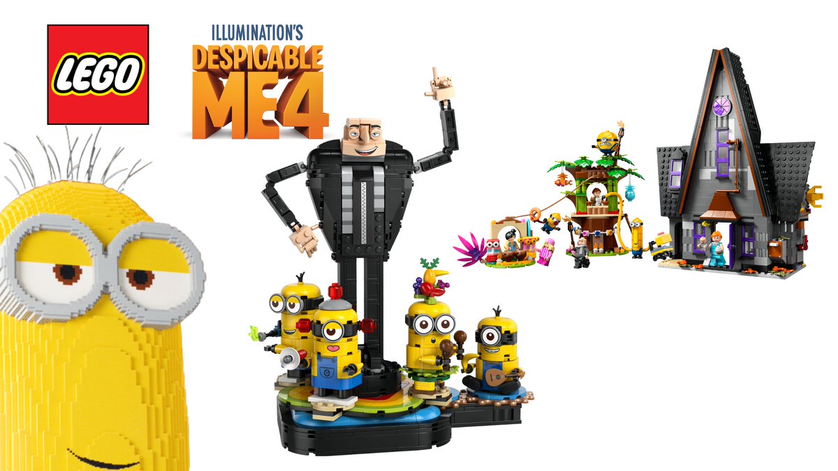 Here's your very first look at two Despicable Me 4 sets, and no, this isn't an elaborate April Fools joke! jaysbrickblog.com/news/lego-desp…