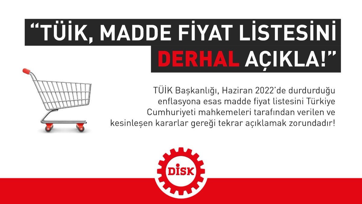 📢KAZANDIĞIMIZ DAVADA KARAR KESİNLEŞTİ!

❗️TÜİK, madde fiyat listesini derhal açıklamak zorunda!

TÜİK idare mahkemesi kararını uygulamazken mahkeme kararını istinaf mahkemesine taşımıştı. Ancak yaptıkları istinaf başvuruları da reddedildi.

Kesinleşen yargı kararının ardından,