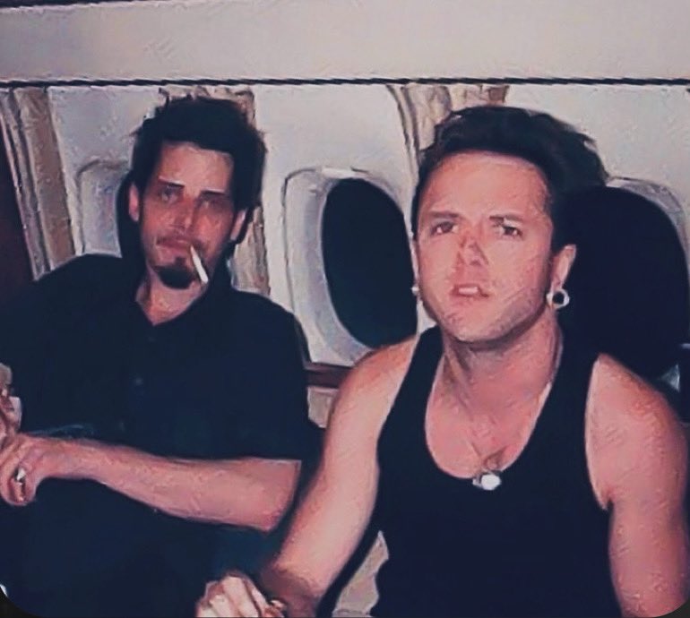 Lars &amp; Cornell… 🤘🖤🤘 #metallica #larsulrich #chriscornell