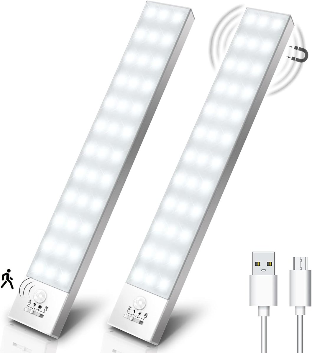 productivando's tweet photo. Excelente luz LED para armario con sensor de movimiento. 36 LEDs y 4 modos de iluminación. Fácil de instalar y recargable. ¡Ideal para escaleras, armarios, pasillos, cocina y garaje! 🌟🔦👌  Link: https://t.co/MTERYJMZtJ https://t.co/6tzsMvLX4A