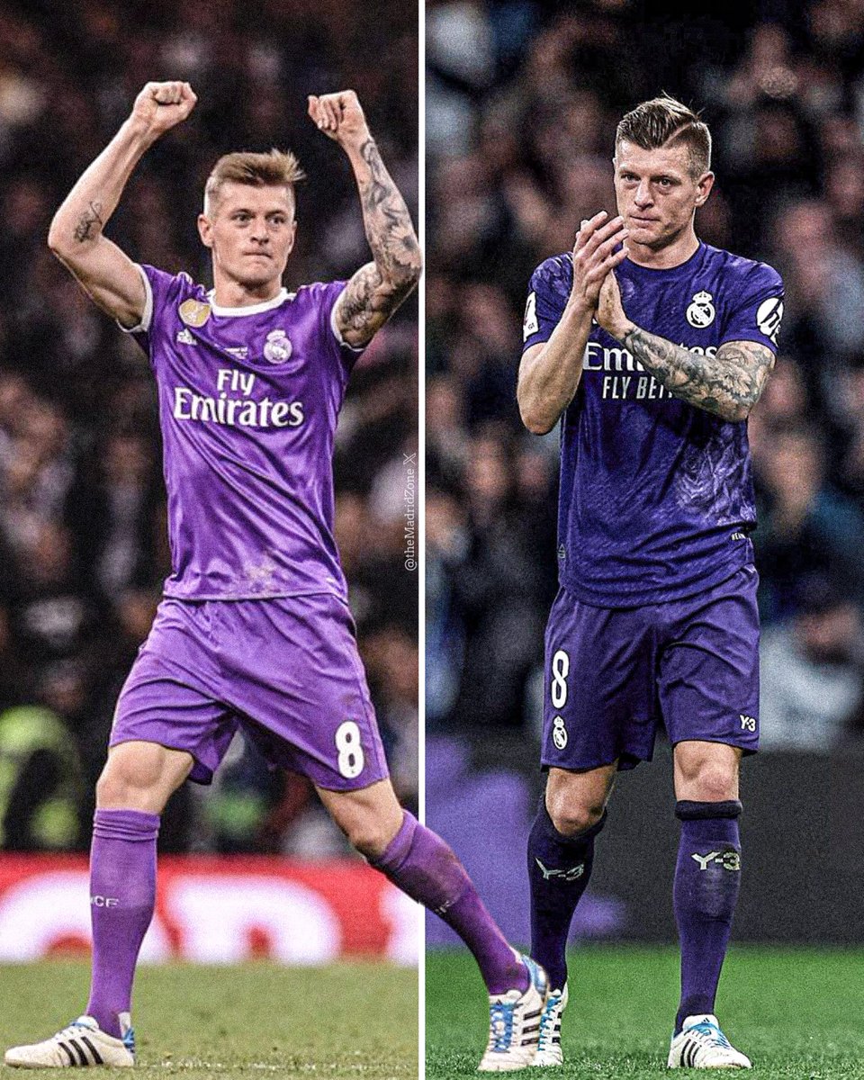 theMadridZone's tweet photo. 2017 —> 2024 

New era, same Toni Kroos https://t.co/90klMBlzXv