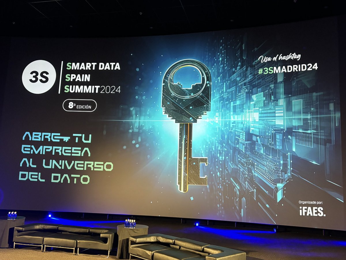 ¡Da comienzo la 8ª edición del Congreso SMART DATA SPAIN SUMMIT! Recuerda traer tu acreditación impresa para acceder. #3SMadrid24