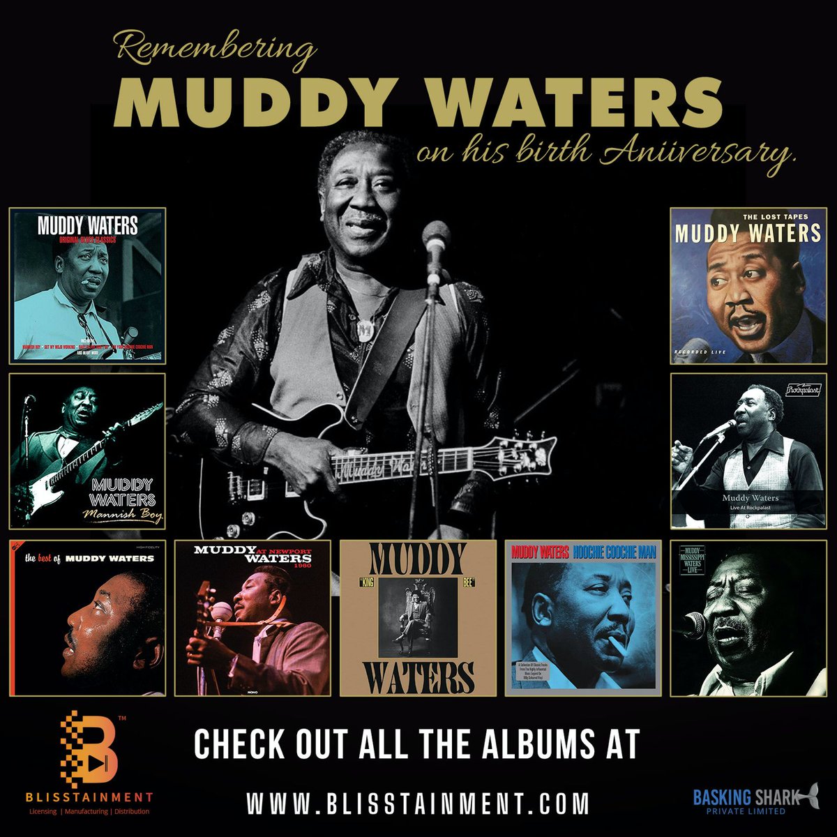 Honoring the father of modern Chicago blues, Muddy Waters. Your legacy resonates through the soulful notes of time. 🎵🎸 #MuddyWaters #BluesLegend #ChicagoBlues #MusicalIcon #TributeToMuddyWaters