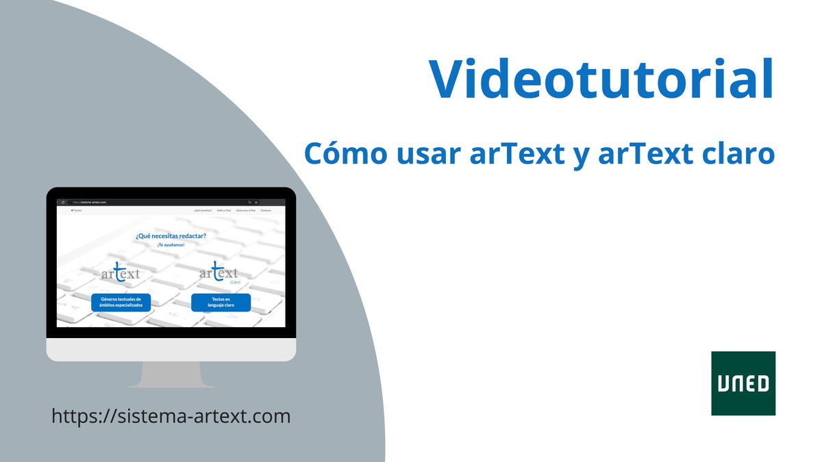 📢¡Nuevo videotutorial de #arText y #arTextclaro! Con las últimas actualizaciones del sistema en 2024. 💻🆕 Ya disponible en nuestro canal de YouTube y en el apartado “¿Cómo se usa arText?” de sistema-artext.com. 👁️➡️youtube.com/watch?v=eEx84N…