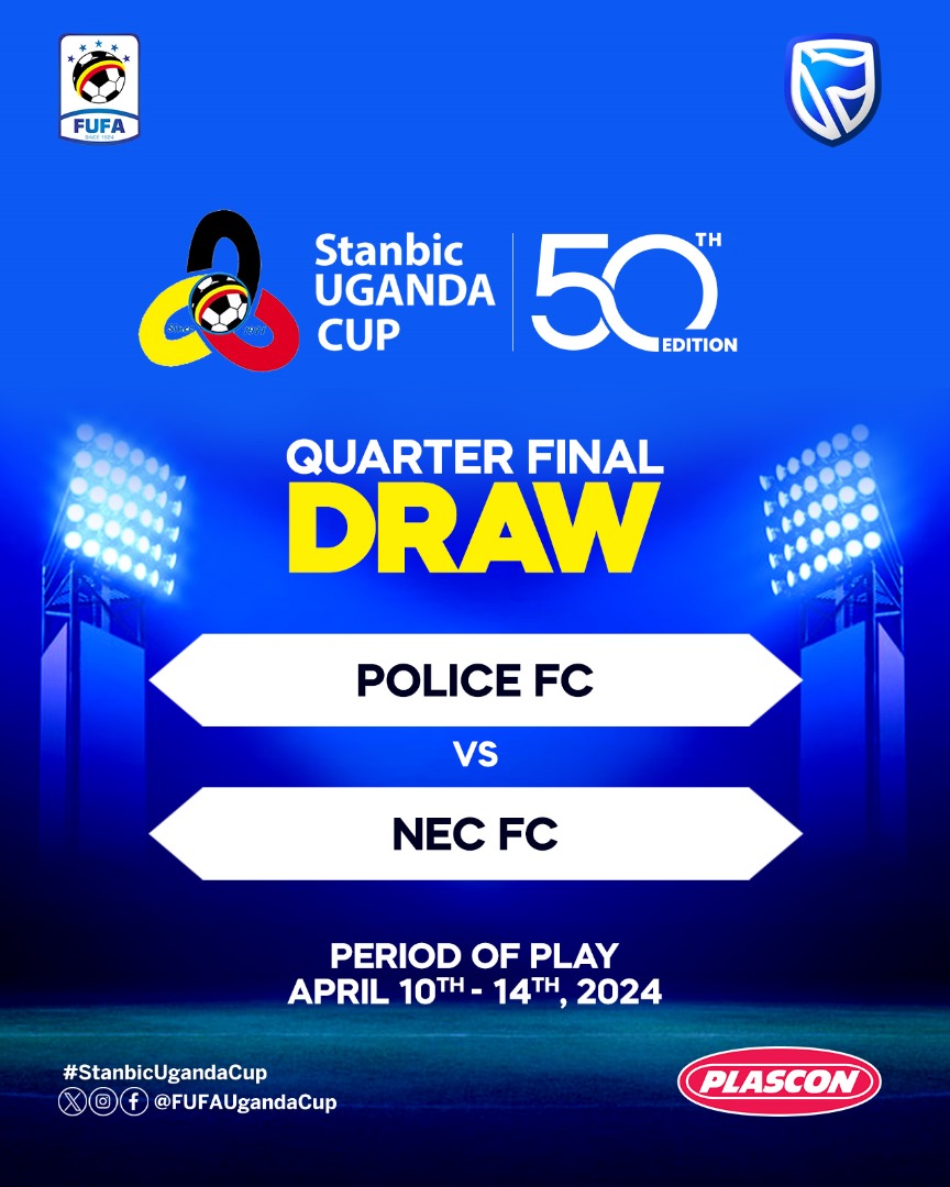 Quarter Final Draws @UgPoliceFC vs @Nec_Fc #StanbicUgandaCup | #50thEdition