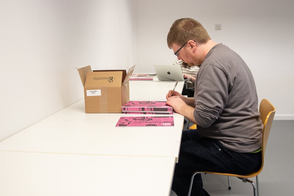 aAh_mag's tweet photo. Behind the scenes of the making of #TheLEGACYIssue..
Only 200 editions were stamped with gold foil, grab your copy at the Special Collections Museum. https://t.co/2YBC1EEYKM