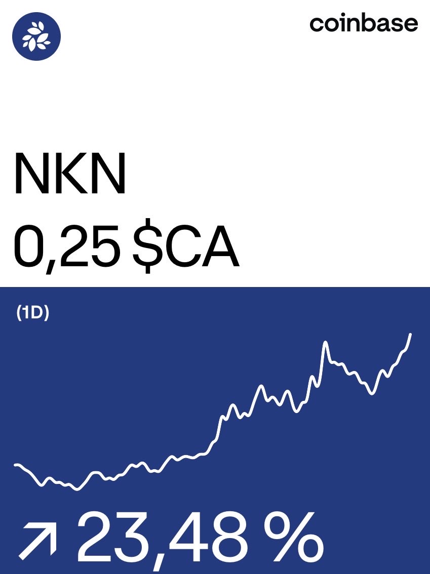 MichaelOvyn's tweet photo. NKN sur @Coinbase : https://t.co/99knplgzUC https://t.co/JsMAoPT9tB