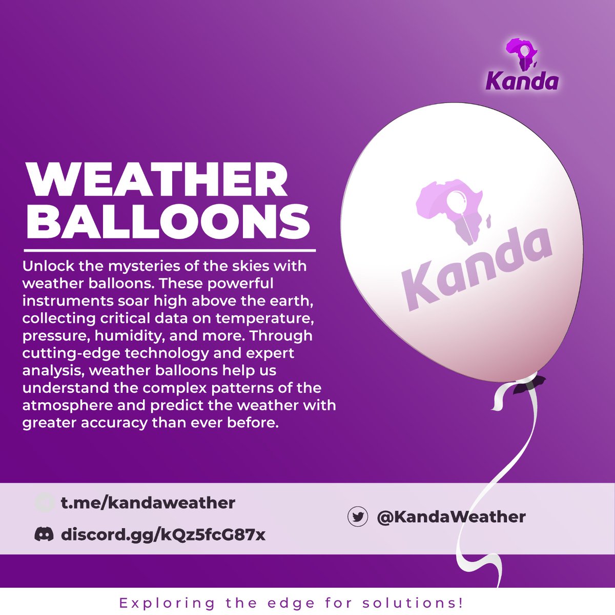 Embark on a journey through the skies with KandaWeather's advanced weather balloons! 🌤️🎈 Unlocking the secrets of the atmosphere, our instruments collect vital data on temperature, pressure, humidity, and more, ensuring precise weather predictions for you. #WeatherScience #Tech