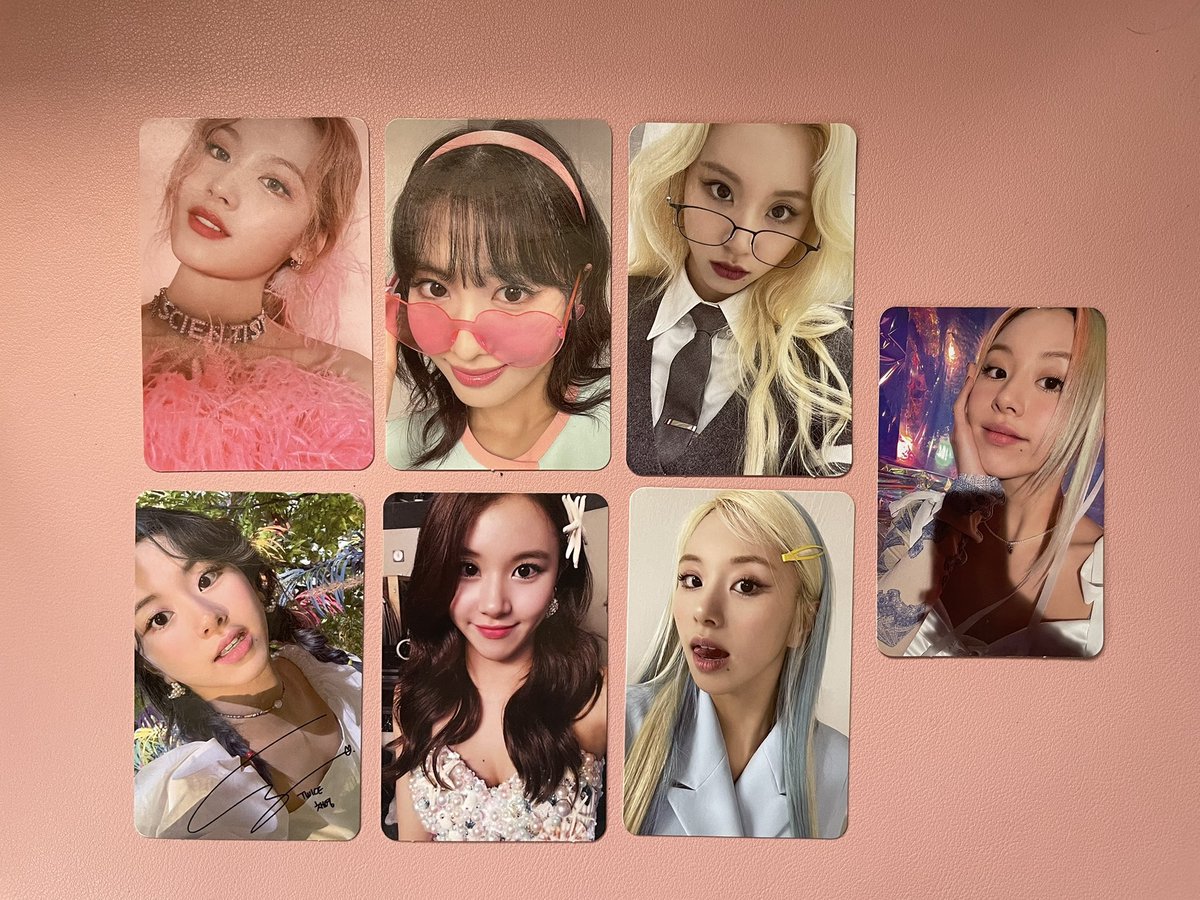 minminchaey's tweet photo. ` ` wts lfb twice chaeyoung assorted  photocards 🎀 

✩ see ALT for prices !
✩ mint condition

༘⋆ loc: marikina city
༘⋆ mop: gcash/bank transfer
༘⋆ mod: sco/ggx/sdd
༘⋆ 3 days dop

ε(´｡•᎑•`)っ dm/reply to claim !!

t. twice chae chaeyoung signed shades  pc ph tcl https://t.co/JJYNEidtb0