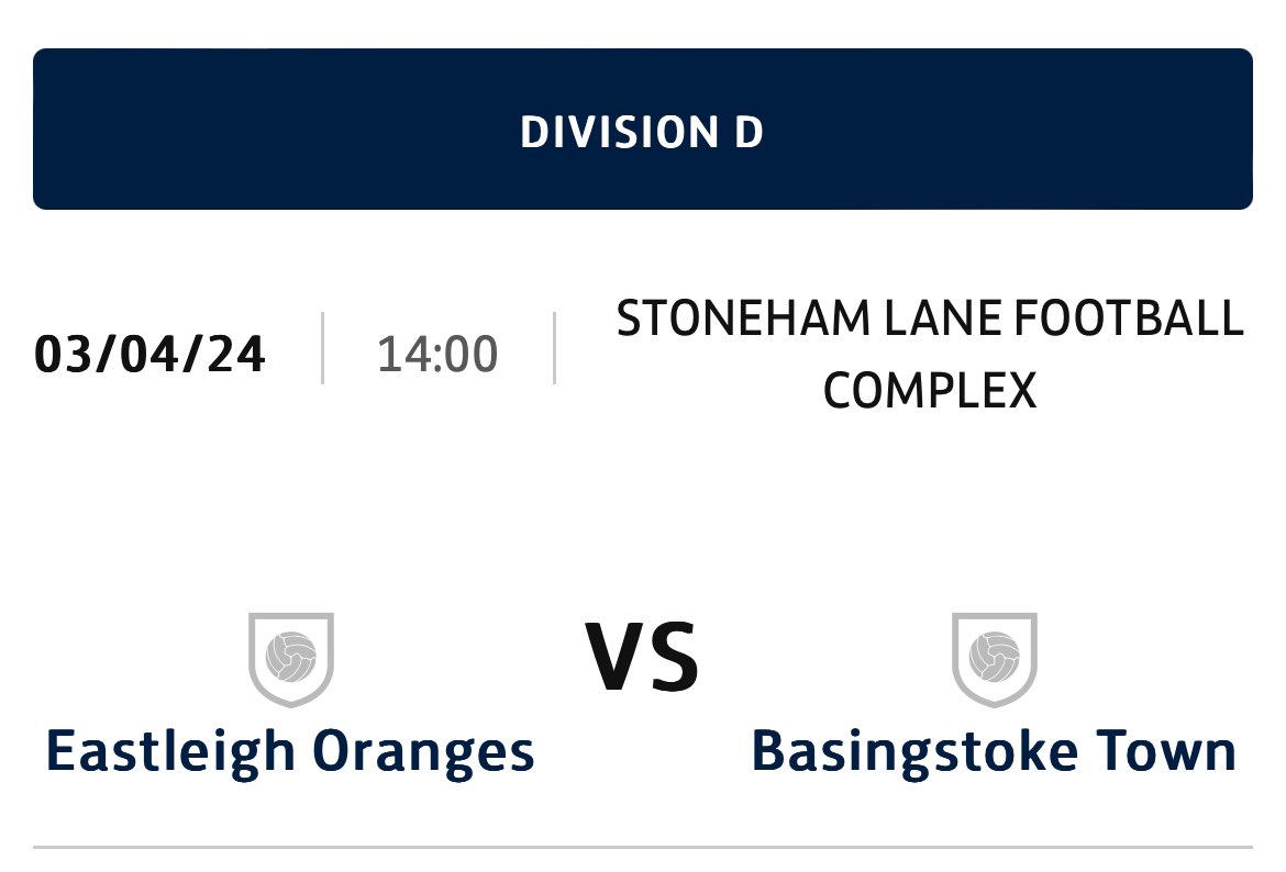 Can someone please confirm if this game is on today and if the KO and venue is correct. @EastleighFCAcad @Basingstoke_FC @EastleighFC @btfc_academy @AaronJN94