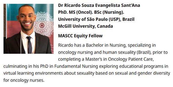 Massive congratulations to the 2024 MASCC Fellowship recipients - tackling (a) cancer-related fatigue, (b) cancer-related cognitive impairment, and (c) survivorship care for sexual and gender minorities. Welcome <a href="/andi_seyi/">Dr. Seyi (Andi) Agbejule</a>, <a href="/DarrenHaywood14/">Dr. Darren Haywood</a>, @OscarFrancoR29, and <a href="/RicardoSou77909/">Ricardo Souza Evangelista Sant'Ana</a>!