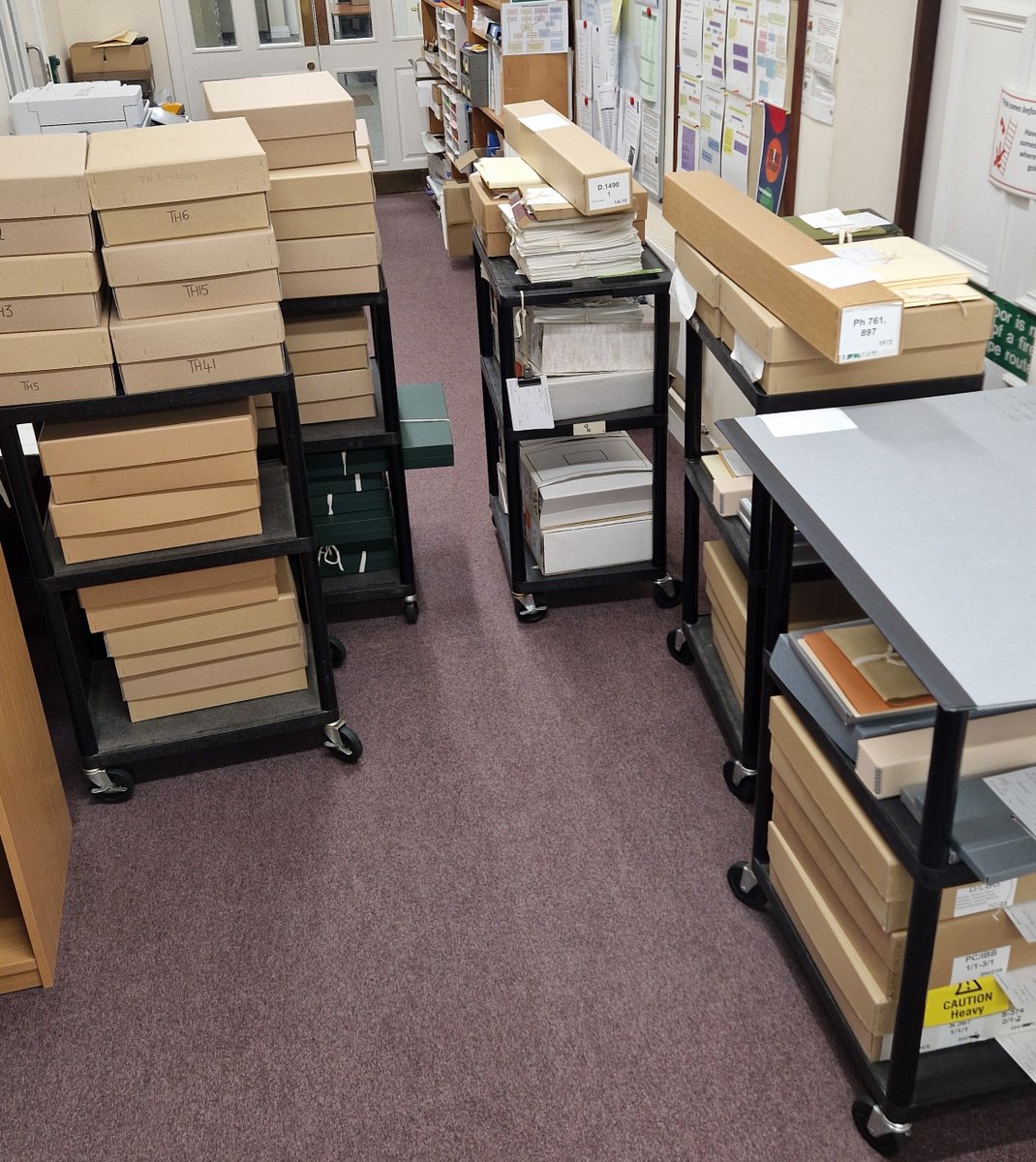 DorsetArchives's tweet photo. Just another quiet day expected at the #archives today! 😅
We've got lots of customers coming in, looking at everything from #Hardy to #Bankes to electoral registers to maps & plans, and plenty of other things besides!
#Behindthescenes #Exploreyourarchive https://t.co/og90SobV0Y