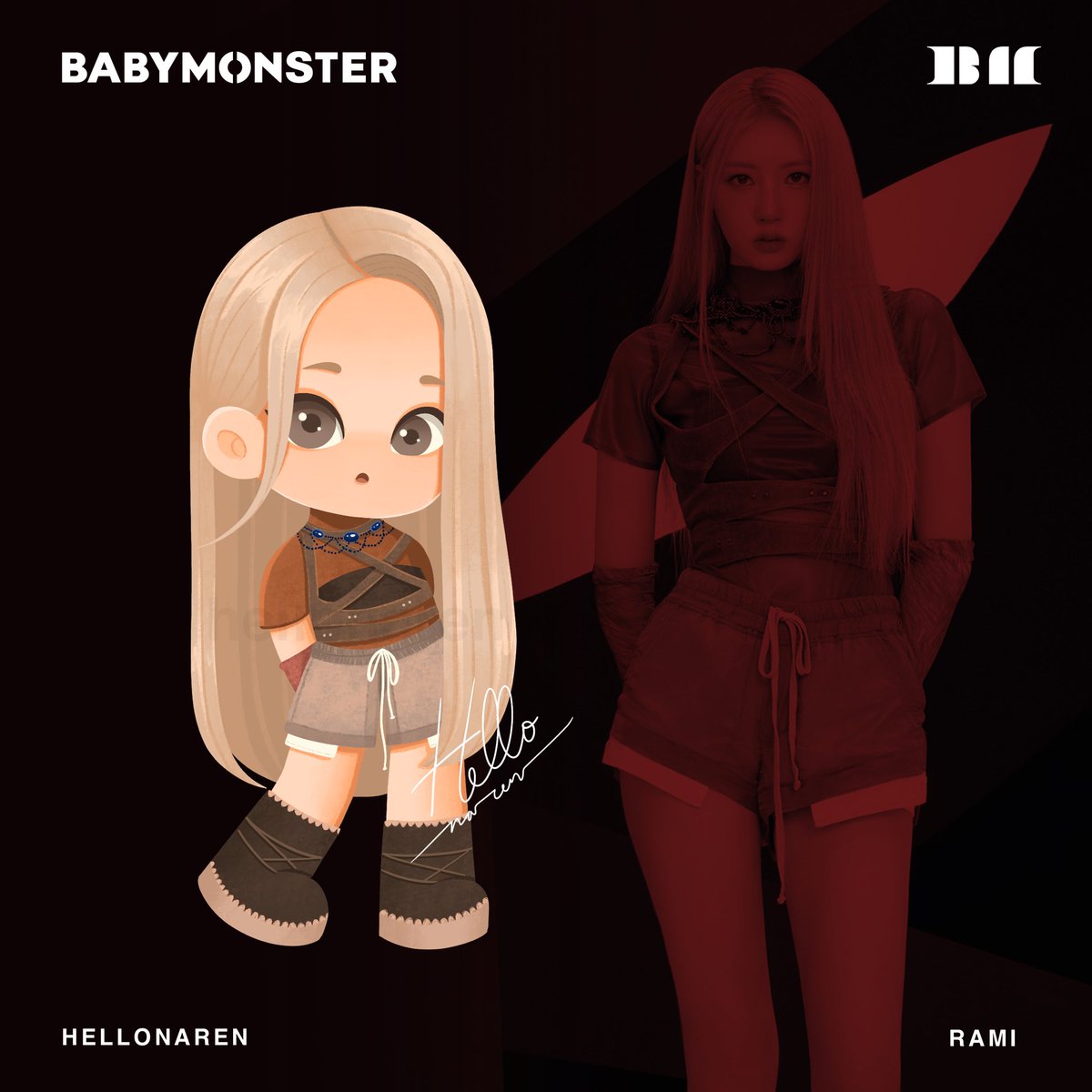 hellonarenn's tweet photo. VISUAL PHOTO | Rami😈

#베이비몬스터 #BABYMONSTER #SHEESH #RAMI https://t.co/uVK5XYAj7o