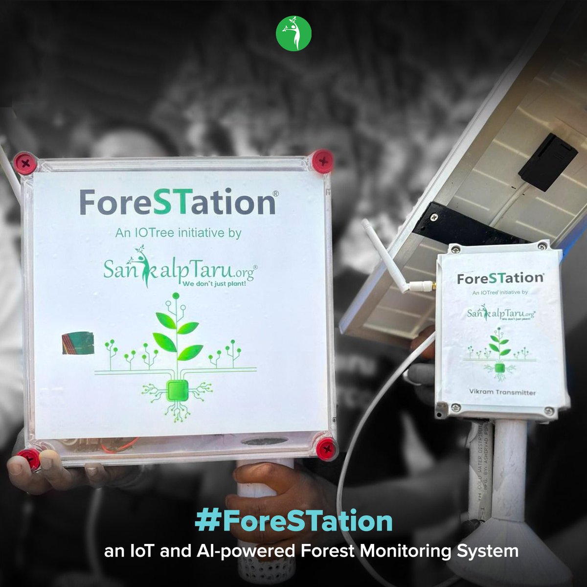 The wait is finally over! We have started installing #ForeSTation, a multi-featured device that sends real-time forest monitoring parameters directly to our donors' dashboard.

#SankalptaruFoundation #IoT #IoTSensors #EnvironmentalMonitoring